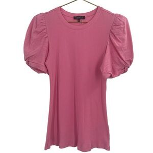 STATE Puff Sleeve Rib Knit T-shirt medium